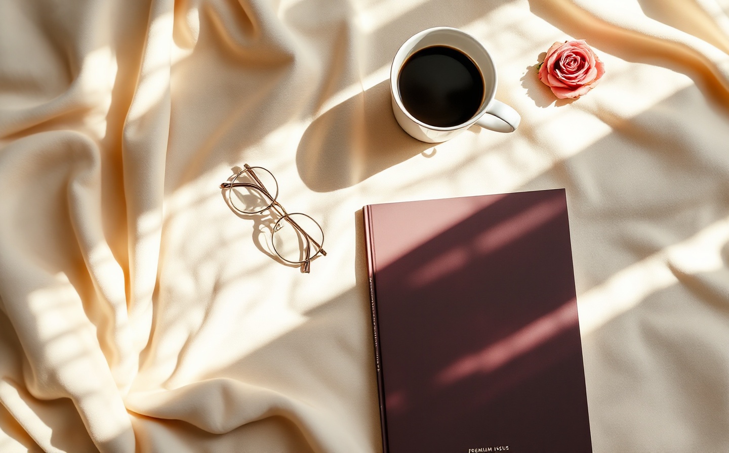 A woman sitting quietly in a sunlit room, holding a steaming cup of tea, looking out a window