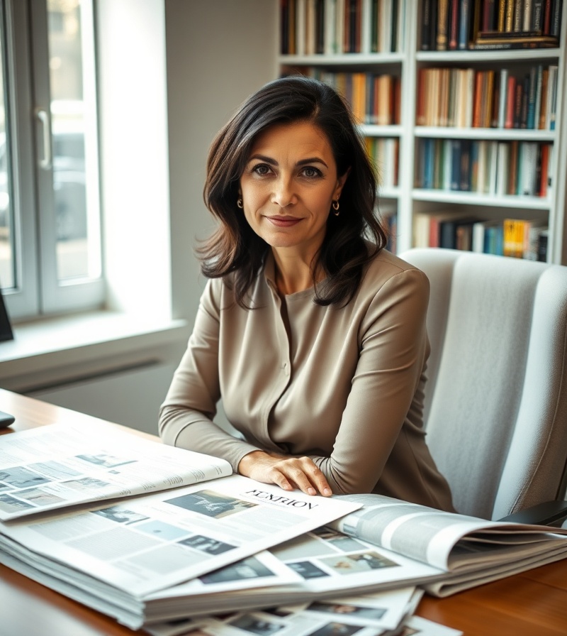 Portrait of the Editor-in-Chief, Elena Vance
